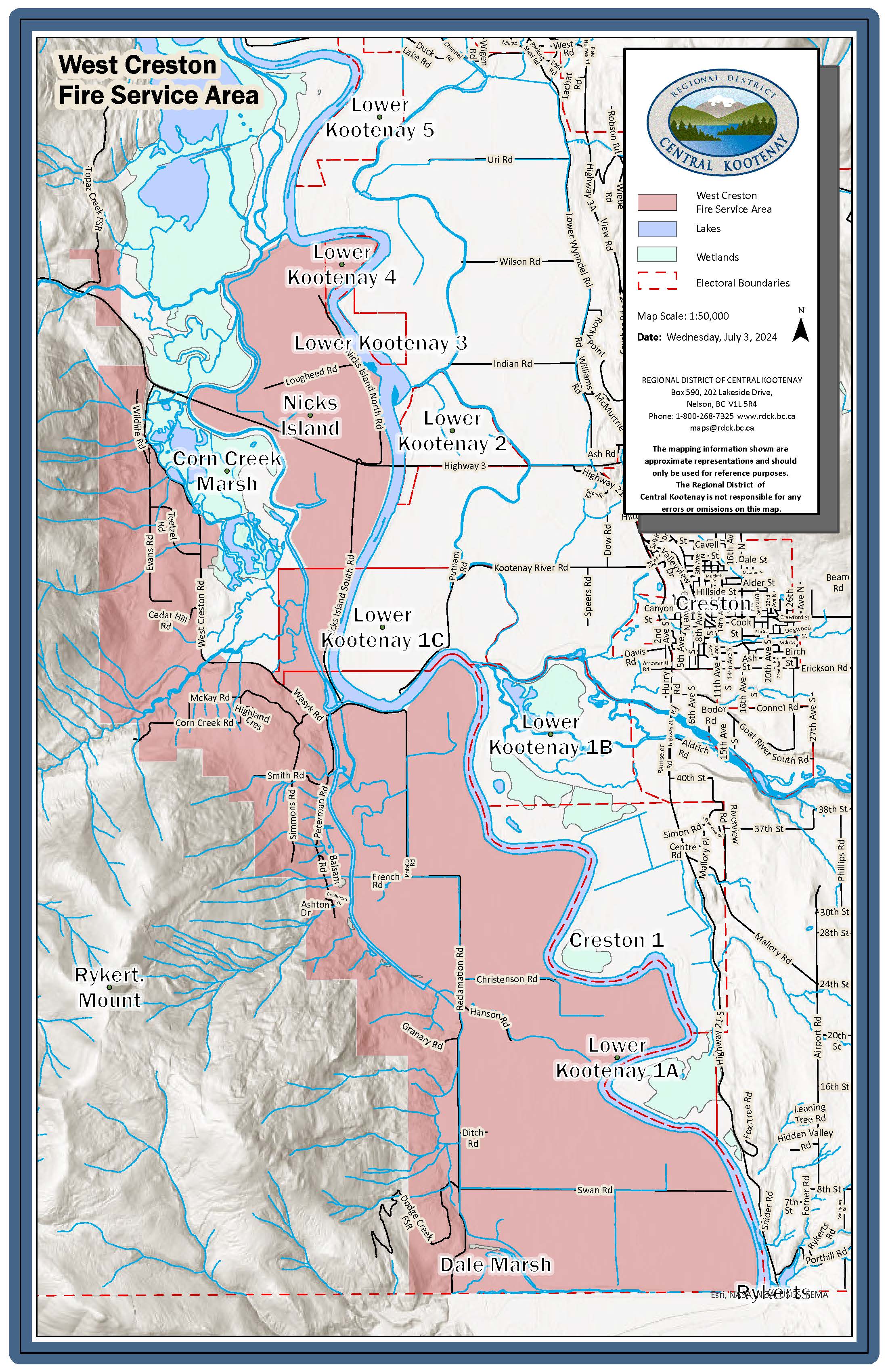 Assent Voting: West Creston Fire Protection Service Loan Authorization ...